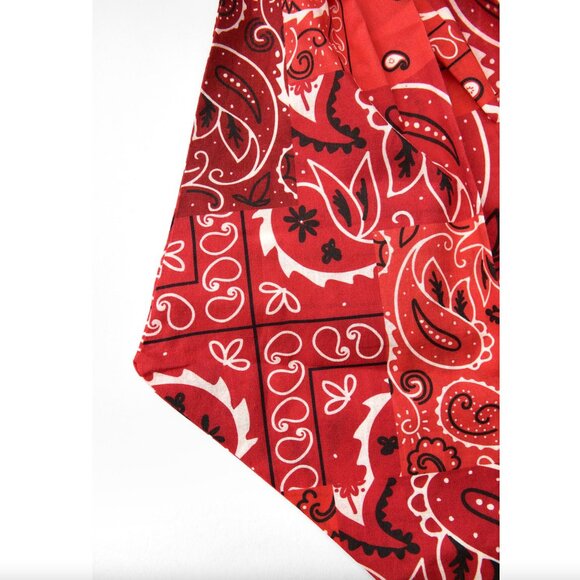 Zara Red Print Head Wrap NWT - Picture 6 of 6